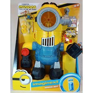 Imaginext Minion-Bot Robot, Rise of Gru, w/ kung fu action, weapons, and minion